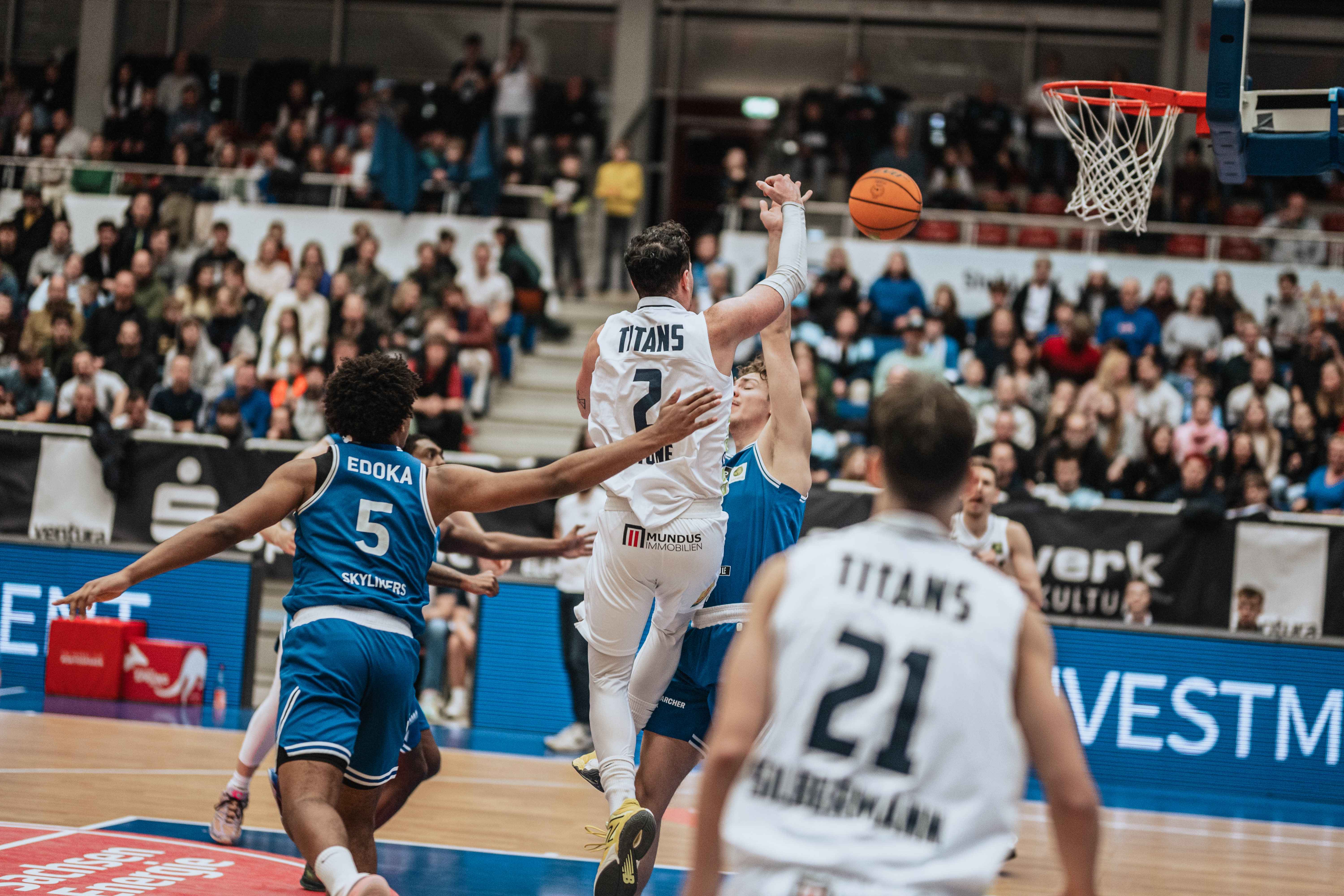 ProB: Kein glücklicher Jahresauftakt: Titans finden keine Antworten auf Frankfurter Dreierregen